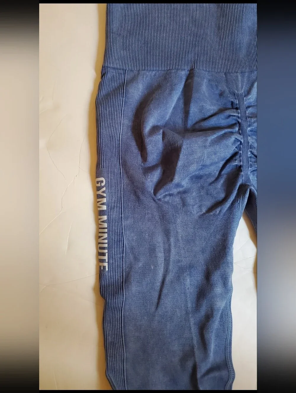 Kids Blue Leggings with High Waist